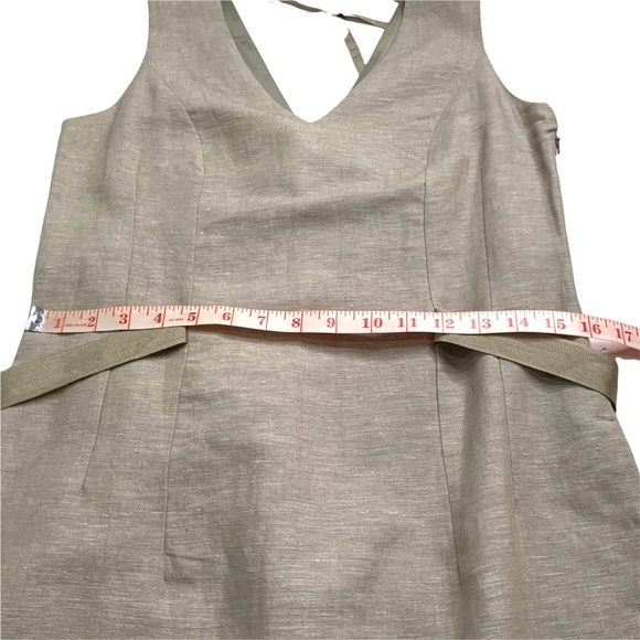 BANANA REPUBLIC Linen Cotton Blend Fully Lined Day Dress Size 4 - Picture 8 of 12